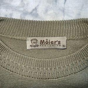 Mens moiers tan sweater